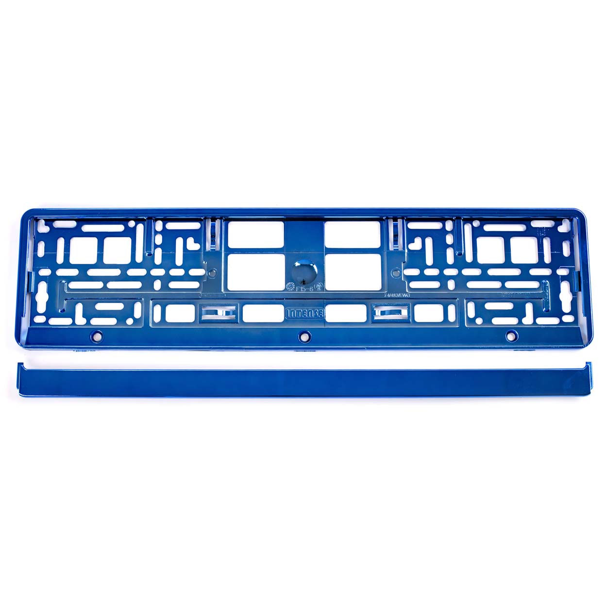 Suport numar inmatriculare din plastic, calitate Premium, culoare ALBASTRA-1