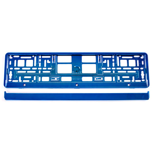 Suport numar inmatriculare din plastic, calitate Premium, culoare ALBASTRA-1