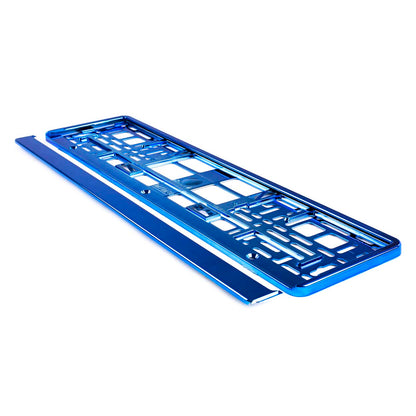Suport numar inmatriculare din plastic, calitate Premium, culoare ALBASTRA-2