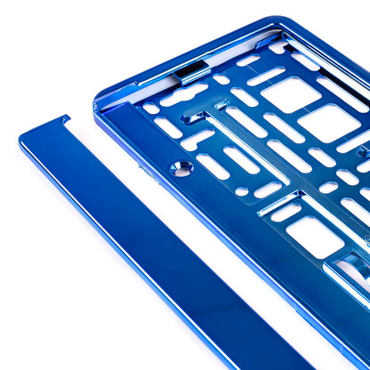 Suport numar inmatriculare din plastic, calitate Premium, culoare ALBASTRA-3