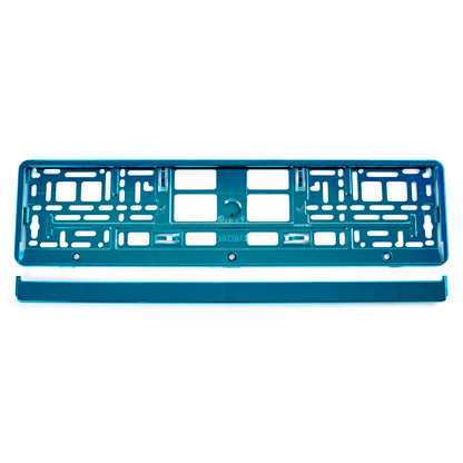 Suport numar inmatriculare din plastic, calitate Premium, culoare TURQUOISE-1