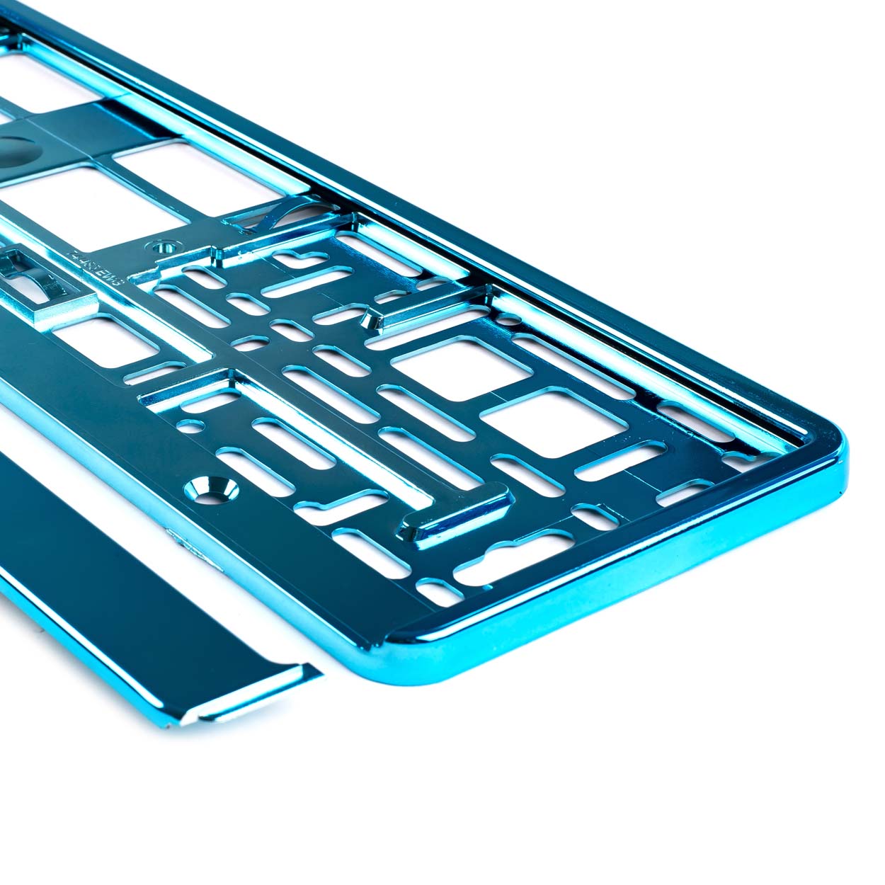 Suport numar inmatriculare din plastic, calitate Premium, culoare TURQUOISE-0