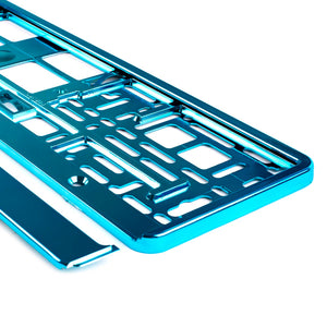 Suport numar inmatriculare din plastic, calitate Premium, culoare TURQUOISE-0
