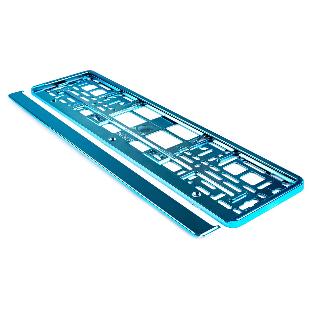 Suport numar inmatriculare din plastic, calitate Premium, culoare TURQUOISE-2
