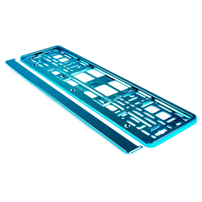 Suport numar inmatriculare din plastic, calitate Premium, culoare TURQUOISE-2