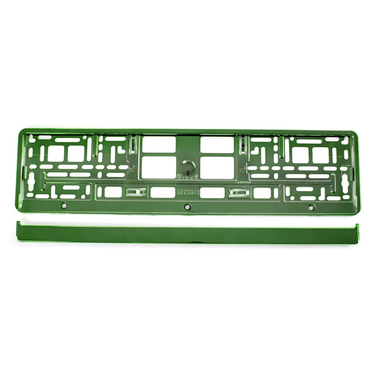 Suport numar inmatriculare din plastic, calitate Premium, culoare VERDE-1