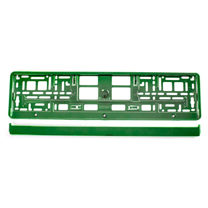 Suport numar inmatriculare din plastic, calitate Premium, culoare VERDE-1
