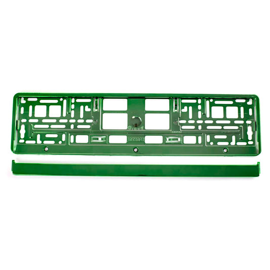Suport numar inmatriculare din plastic, calitate Premium, culoare VERDE-1