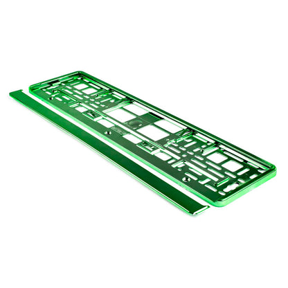 Suport numar inmatriculare din plastic, calitate Premium, culoare VERDE-2