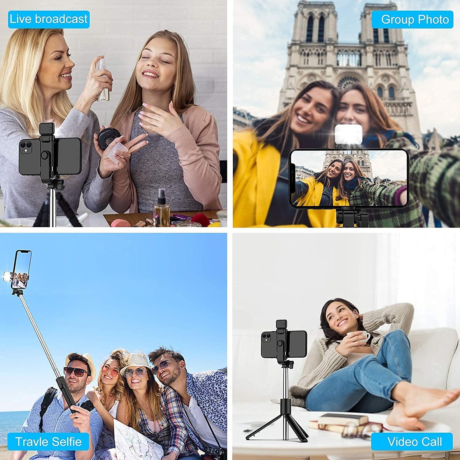 Exxelo R1s Wireless Bluetooth Selfie Stick