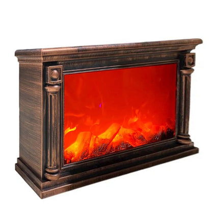 Semineu Artificial GGICO - 63.5cm x 36.4cm x 13cm - Lumină cu Simulare Flăcări pentru Decorațiuni