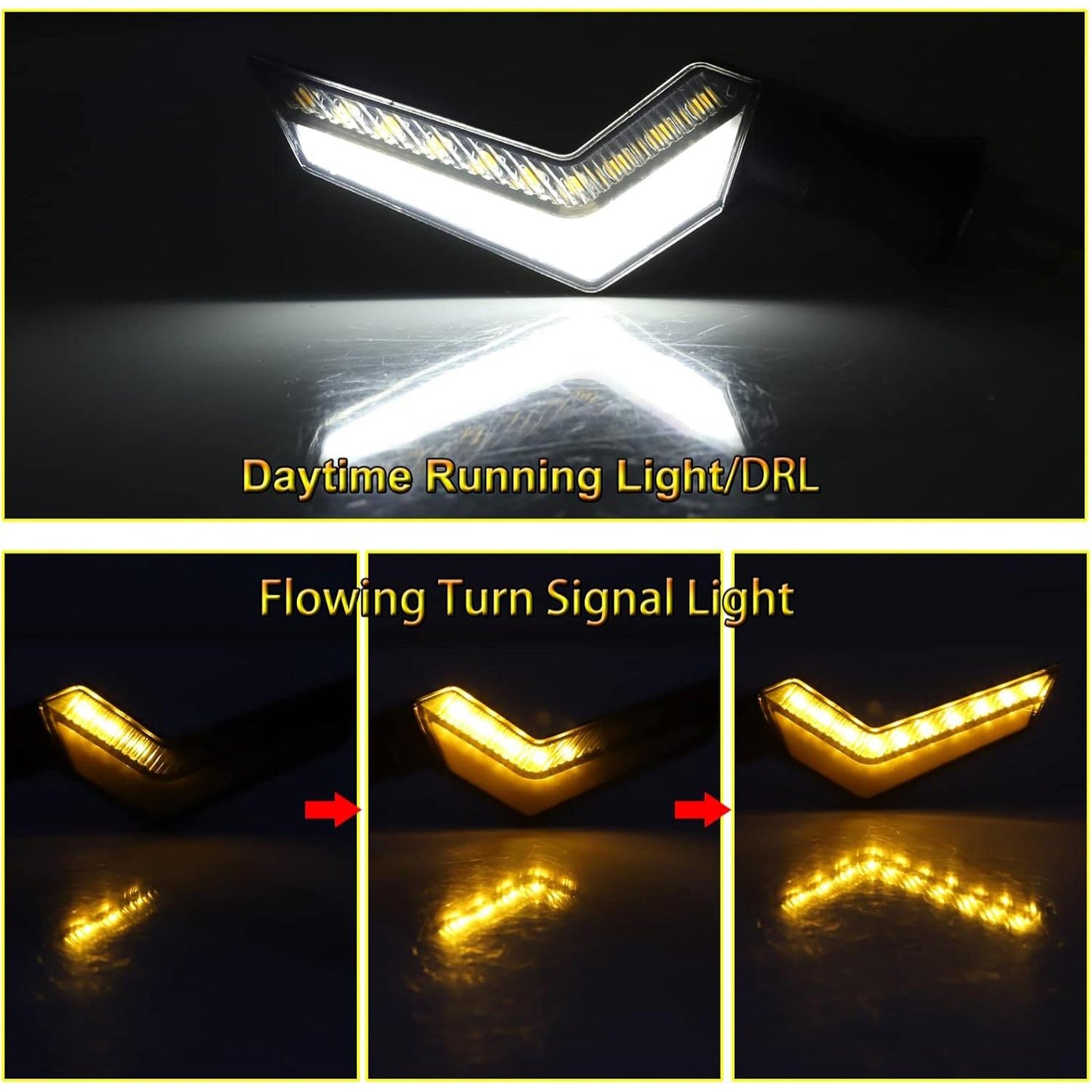 Set 2 lampi Semnalizare Moto, model BUMERANG, cu 2 functii, pozitie si semnalizare, tensiune 12V-2