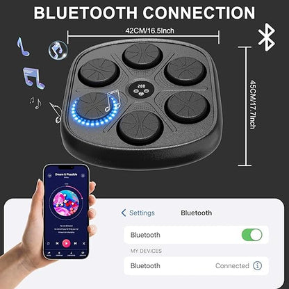 RUMBALTON - Aparat de Box Muzical cu Bluetooth, Montare pe Perete, mănuși incluse