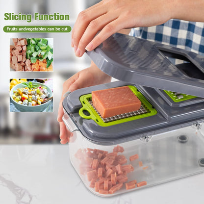 Răzătoare/Feliator 6 în 1 pentru Legume, cu 22 de Accesorii VEGGIE SLICER