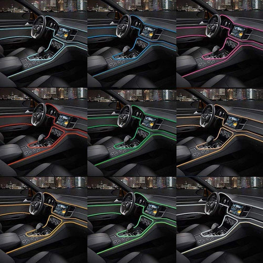 Fir Neon Auto "EL Wire" culoare Verde, lungime 1M, alimentare 12V, droser inclus-1