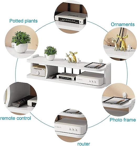 Suport / Raft de perete organizator pentru router 02