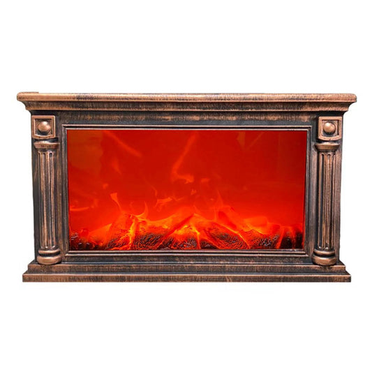 Semineu Artificial GGICO - 63.5cm x 36.4cm x 13cm - Lumină cu Simulare Flăcări pentru Decorațiuni
