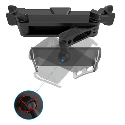 Suport auto pentru telefon si tableta, DSJ, montare pe tetiera, rotire 360°, ajustabil 110-190mm, ABS