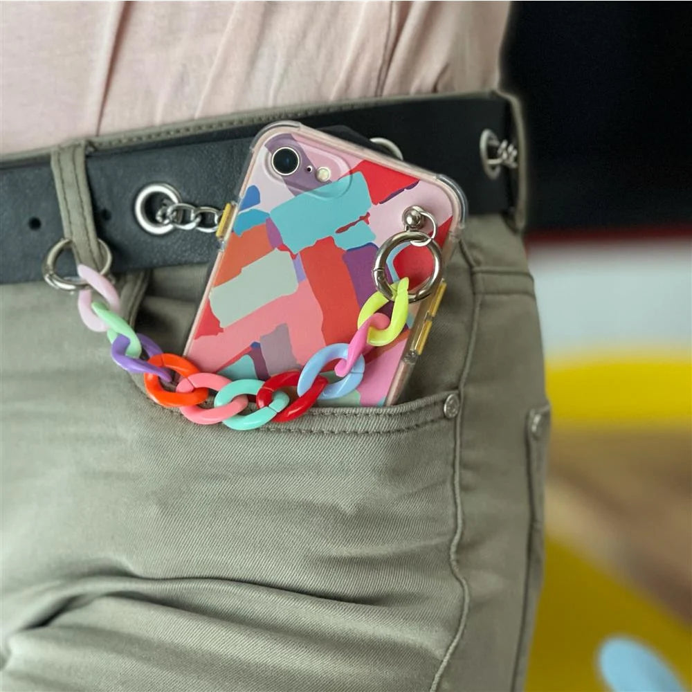 Husă Color Chain pentru iPhone 12 Pro – Design colorat și protecție elegantă