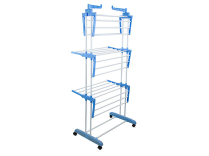Uscator de Rufe Vertical Practic pe 3 niveluri cu roti, Exterior Interior