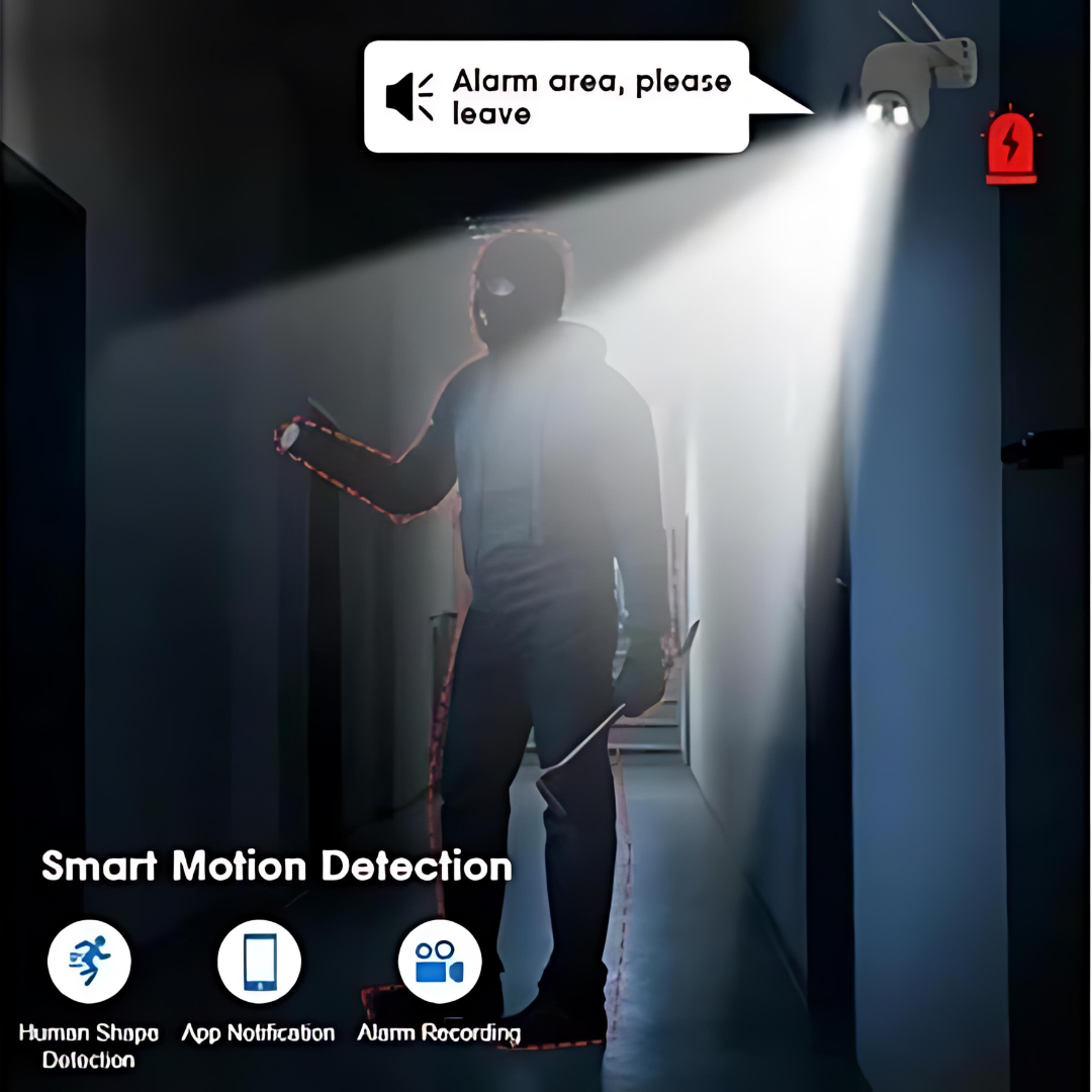 Set 4x Camera de Securitate WiFi Jortan JT-8161QJ - Viziune Nocturnă 30M, 1080P, Alerta Human-ID cu LED-uri Active+4 carduri de 32gb
