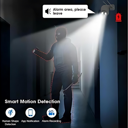 Set 4x Camera de Securitate WiFi Jortan JT-8161QJ - Viziune Nocturnă 30M, 1080P, Alerta Human-ID cu LED-uri Active+4 carduri de 32gb
