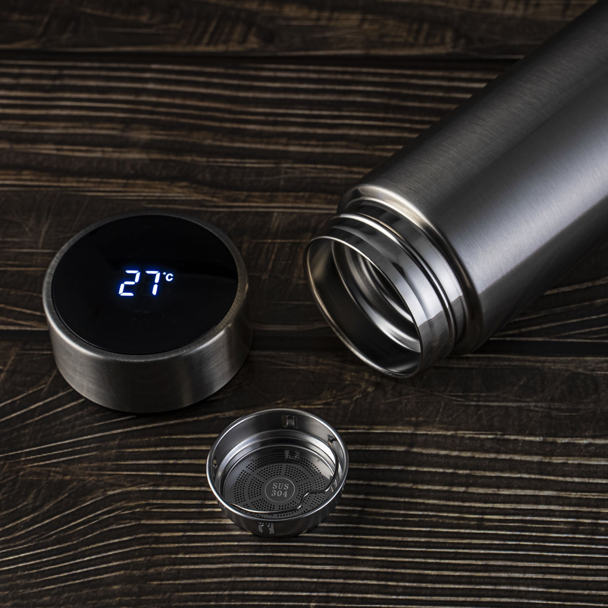 Recipient Termos SMART CUP LED, 500ml, cu afisaj temperatura-1