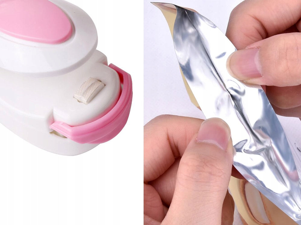 Mini aparat manual pentru sigilarea sau vidarea pungilor alimentare