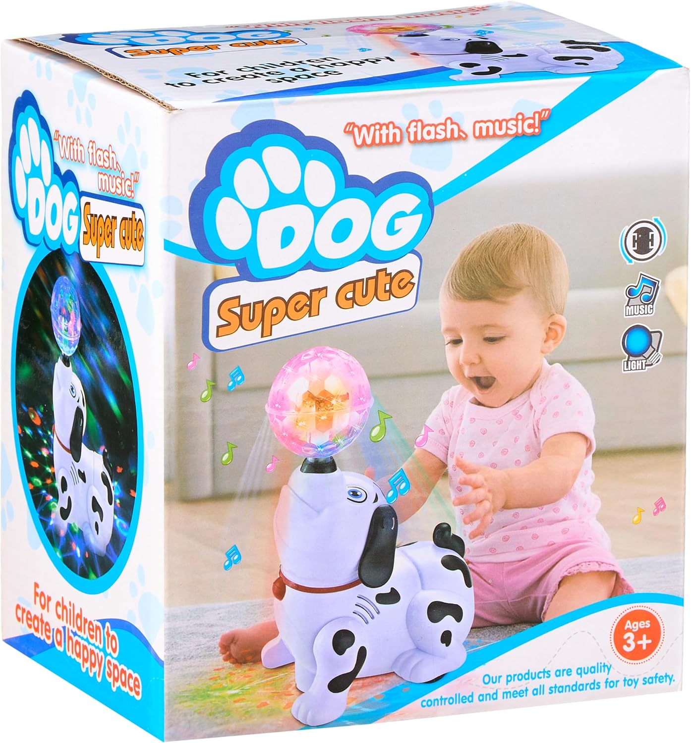 Jucărie Interactivă Cățeluș Dalmatian cu Lumină și Sunet
