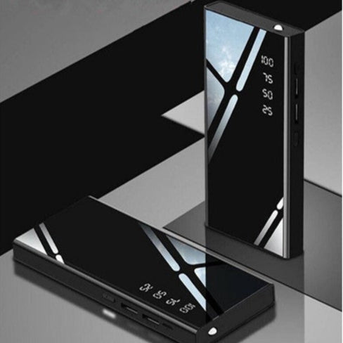 Baterie externa 30.000 mAh, CRT, Powerbank Pro, 2 x USB, Lanterna Led, Negru