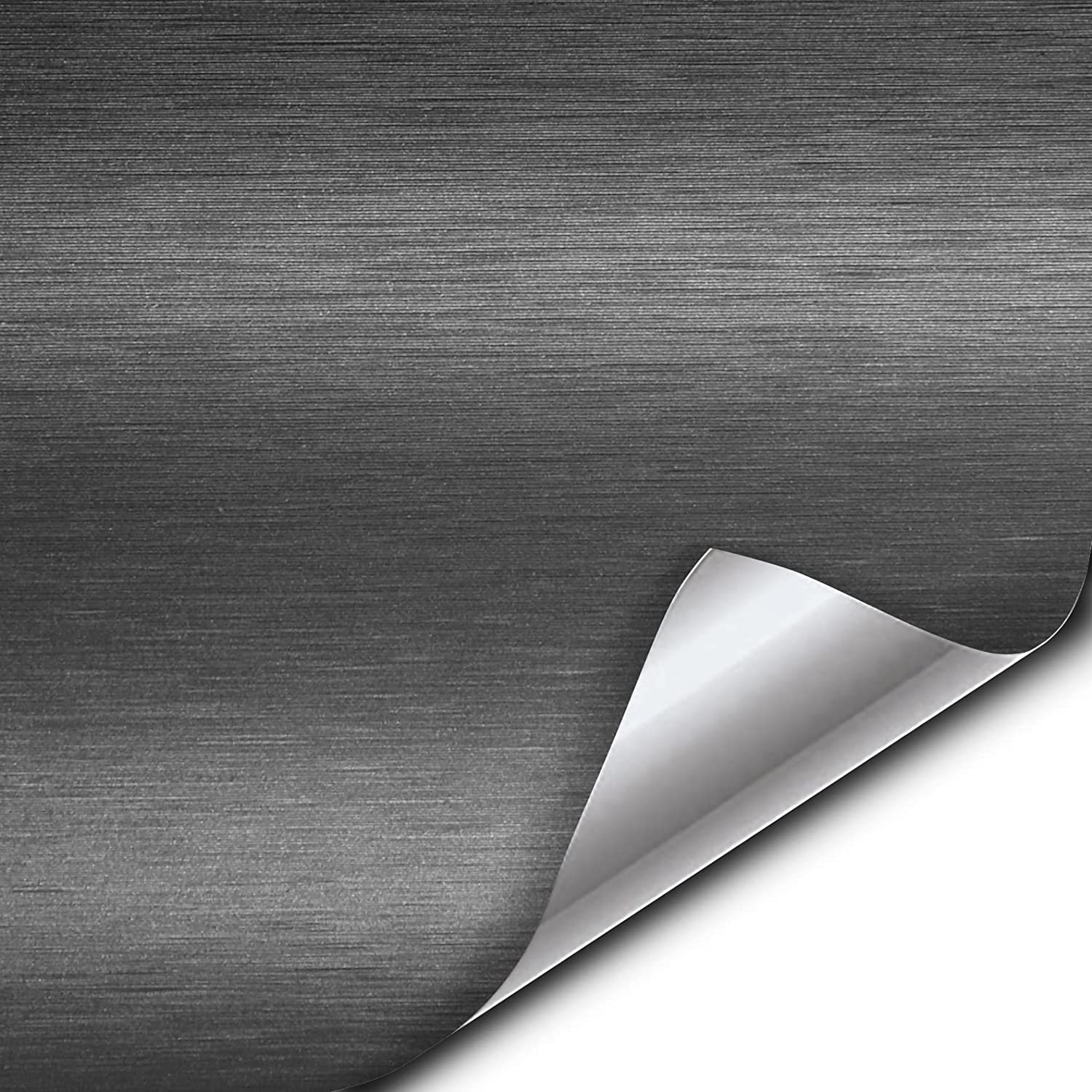 Folie colantare auto Aluminiu Polisat Antracit (1m x 1,52m)-0