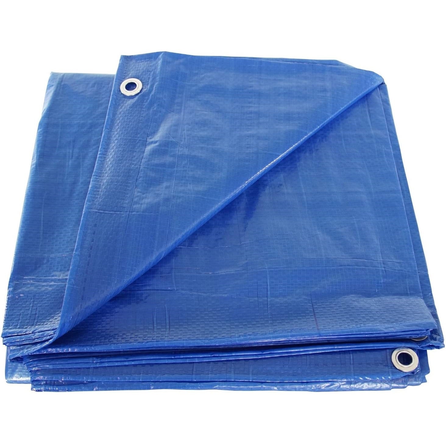 Prelata Impermeabila cu ochiuri metalice de prindere, dimensiune 4,0m x 5,0m, densitate 80g/m2, culoare albastra-4