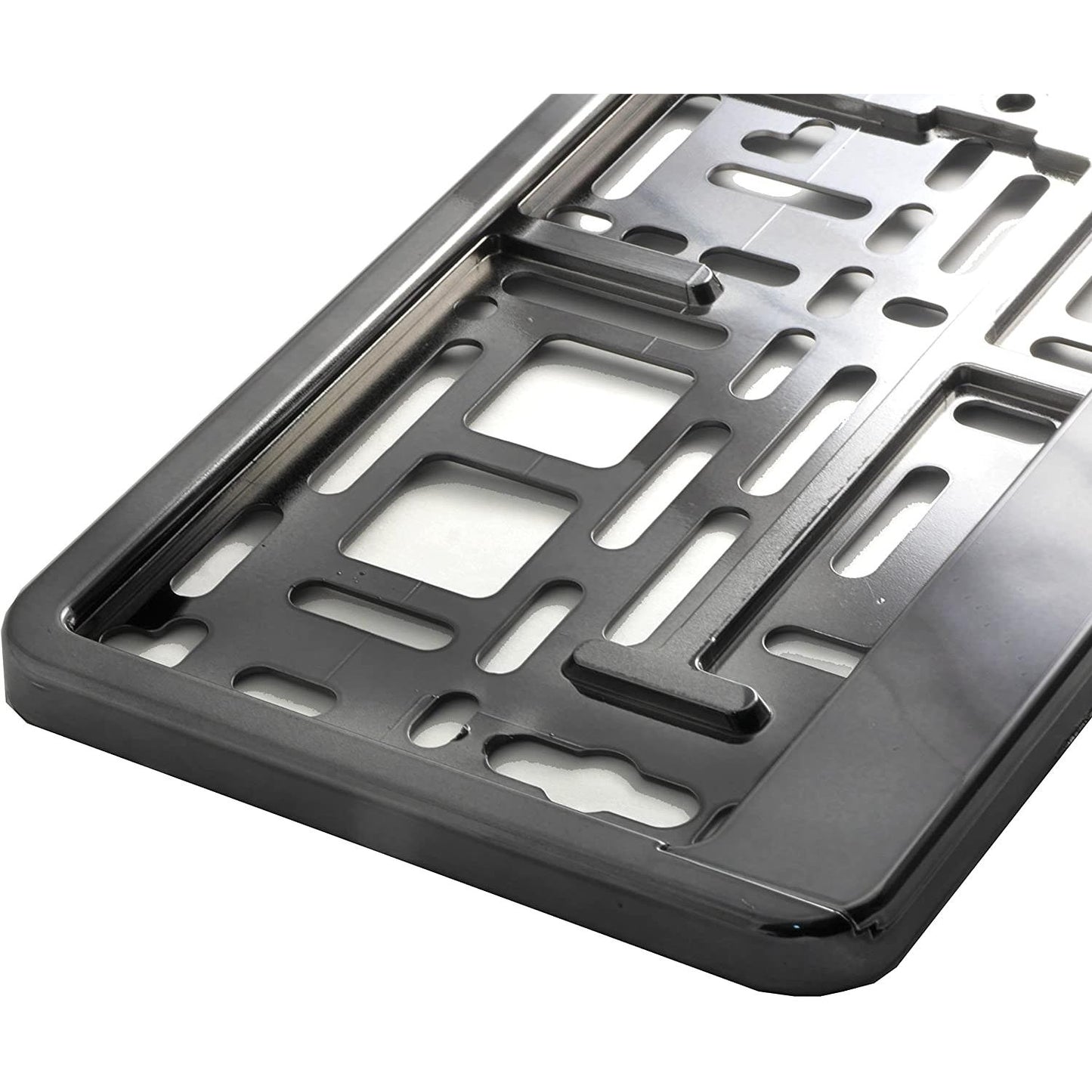Suport numar inmatriculare din plastic, calitate Premium, culoare GRAFIT-0