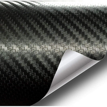 Folie colantare auto Carbon 3D Negru, 3,0m x 1,52m-0