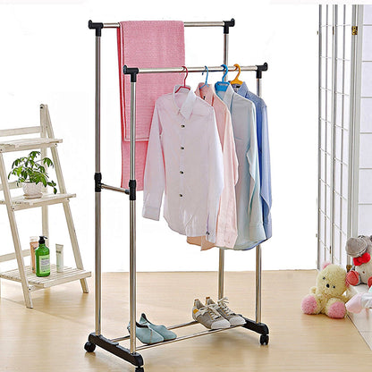Oferta Specială 3în1: Mop Microfiber 360° Rotativ, Raft pentru Pantofi cu 10 Niveluri și Umeraș din Oțel Inoxidabil cu Două Bare Reglabile