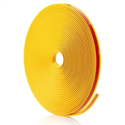 Inele de protectie si decor jante, adezive, din plastic flexibil - GALBEN-1