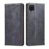 Husa pentru Samsung Galaxy A12 5G,piele ecologica-Negru
