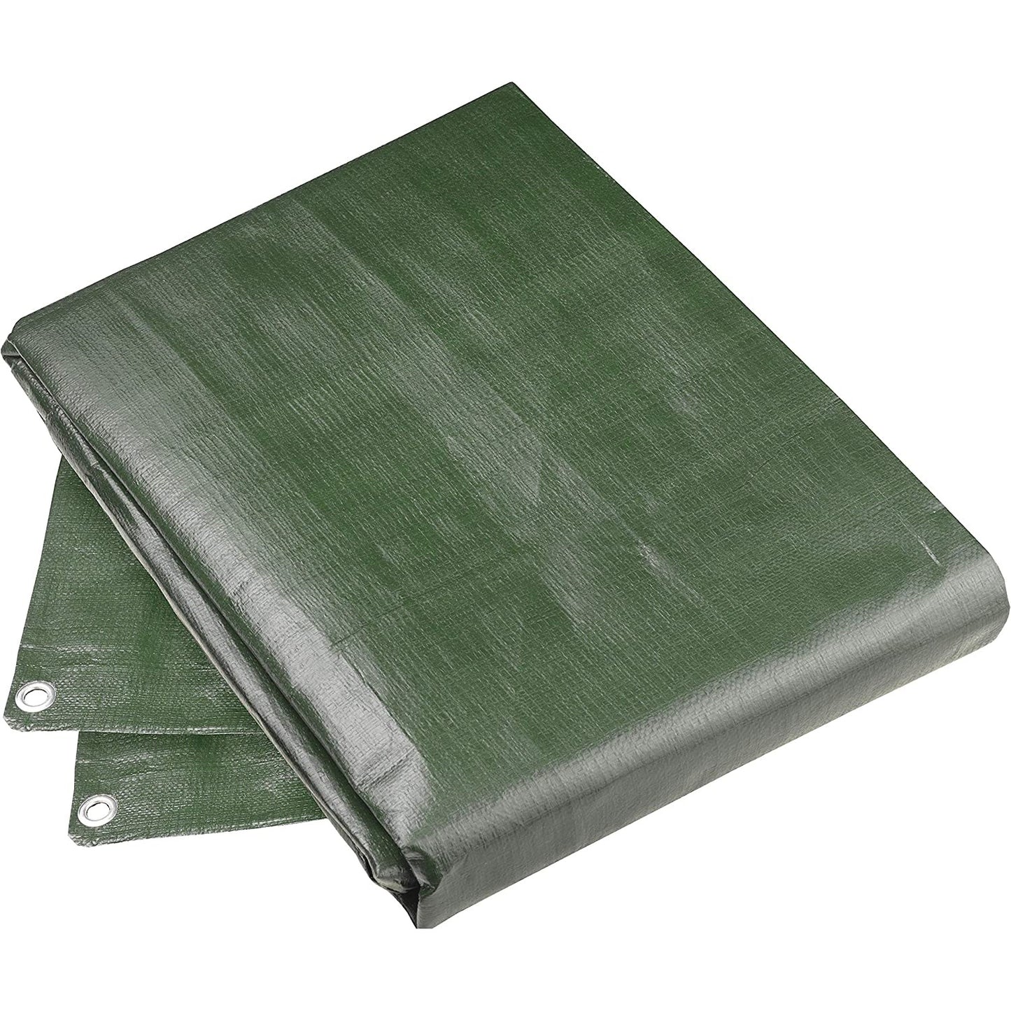 Prelata Impermeabila cu ochiuri metalice de prindere, dimensiune 6,0m x 8,0m, densitate 120g/m2, culoare verde-4