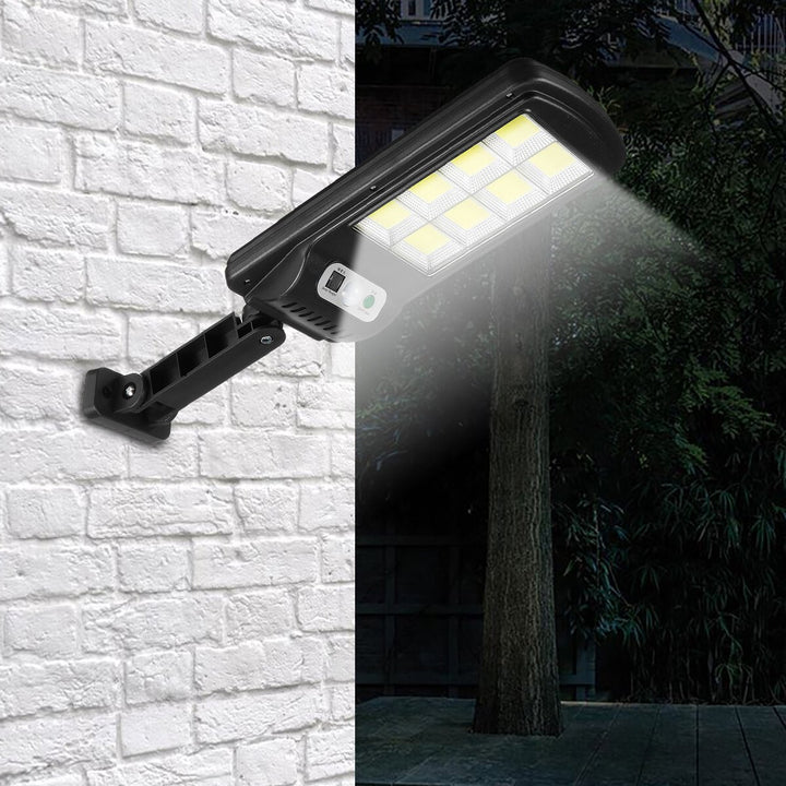 Set x2 Lampa cu Incarcare Solara 150W, 160 LED-uri COB, telecomanda