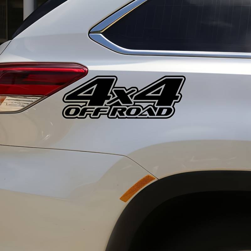 Sticker autoadeziv pentru vehicule Off Road, model "4x4 Off Road", dimensiune 29 x 11 cm, culoare Neagra-0