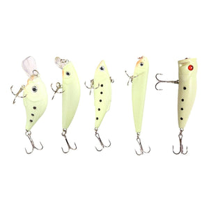 Set Vobler 5 piese Fluorescent pentru pesti pradatori, AVX-AG103C-0