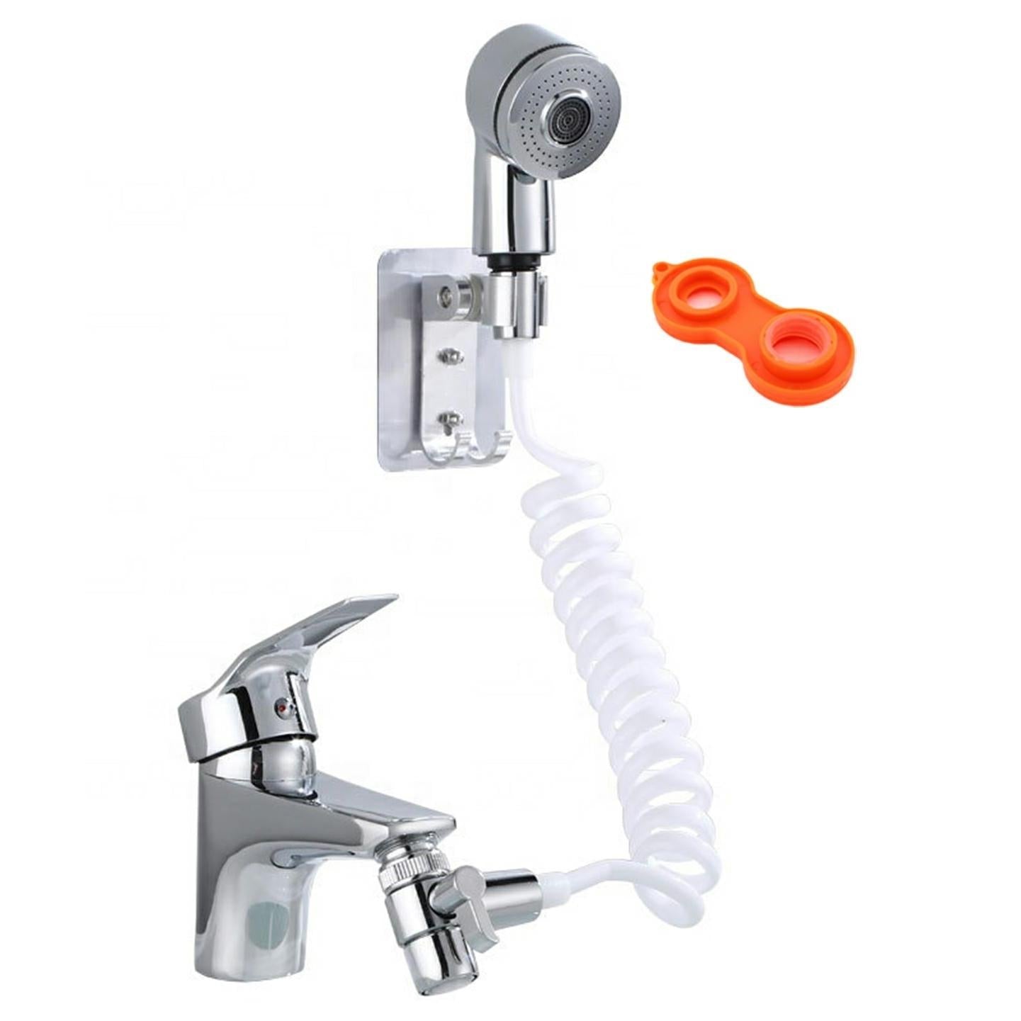 Para de dus suplimentara cu furtun extensibil pentru chiuveta sau cada, AVX-AG176B-2