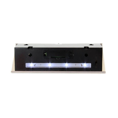 Placa numar casa iluminata LED, incarcare solara, carcasa din INOX-4