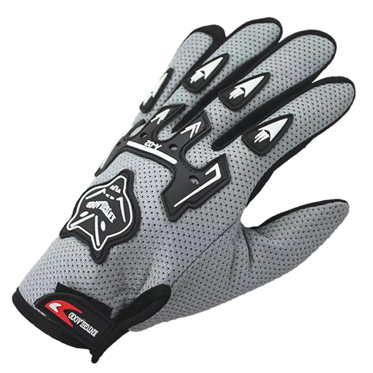 Manusi cu elemente de protectie, cu destinatie Moto, ATV, SSV, QUAD, culoare Gri-1