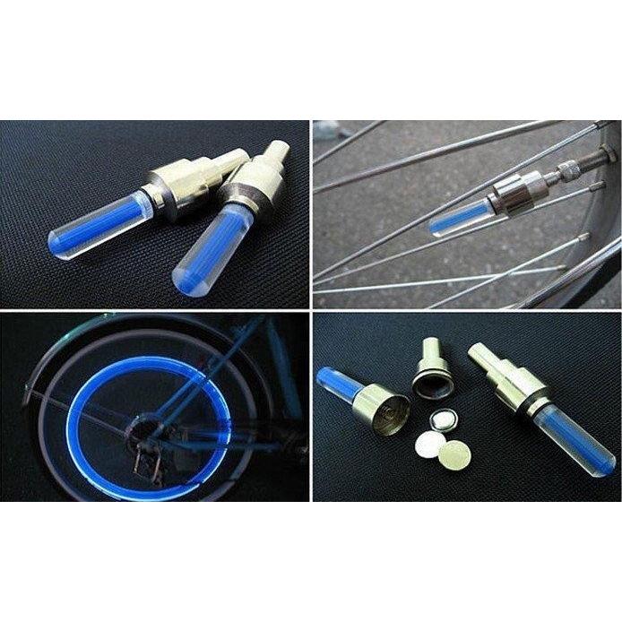 Set 2 Capace Valva cu LED Albastru, cu senzor de lumina si miscare-2