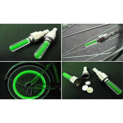 Set 2 Capace Valva cu LED Verde, cu senzor de lumina si miscare-2