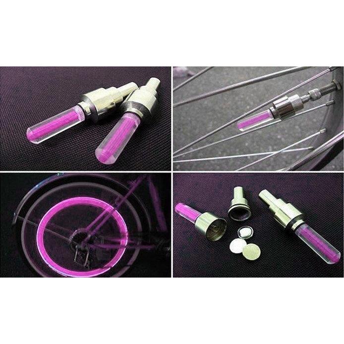 Set 2 Capace Valva cu LED Roz, cu senzor de lumina si miscare-2
