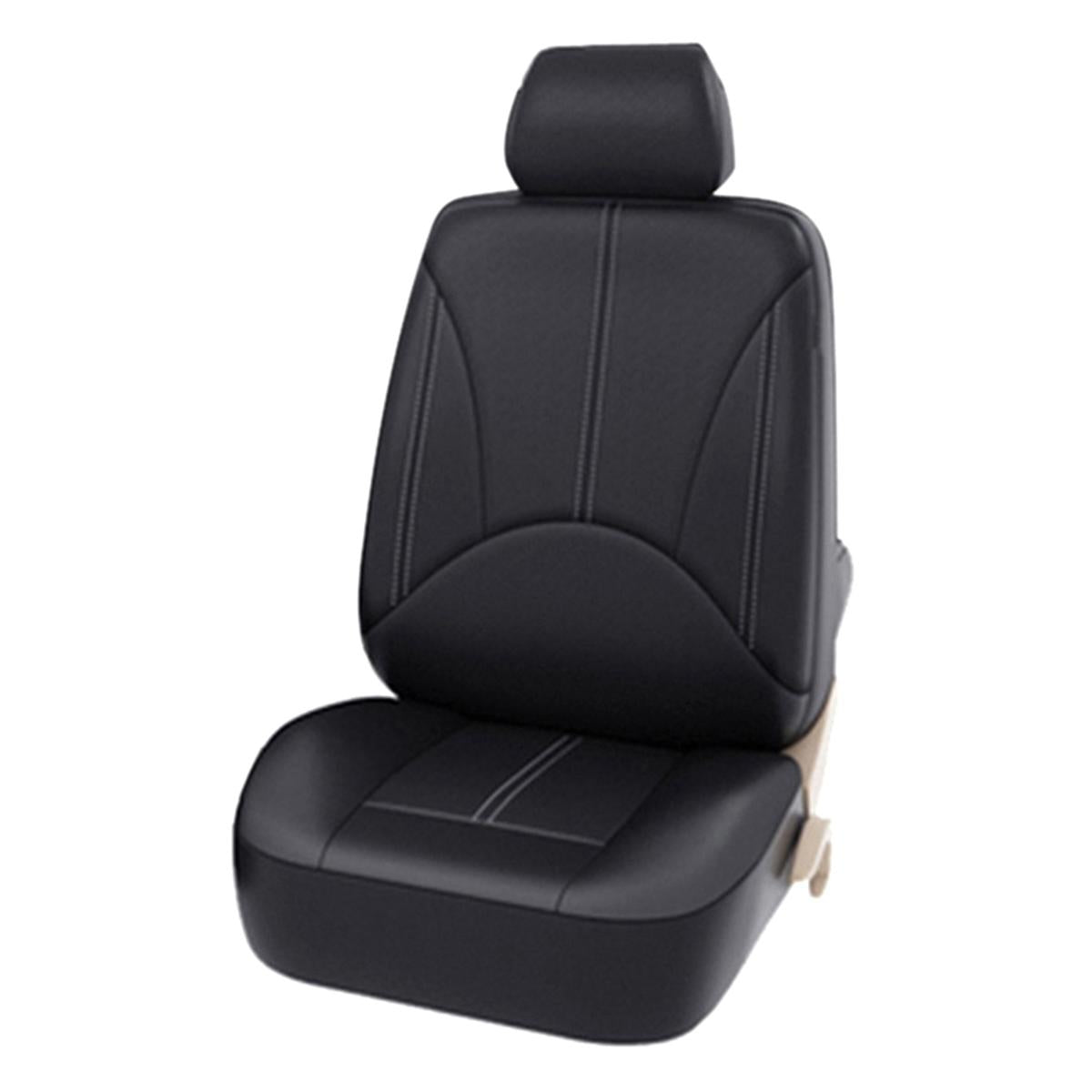 Set 11 huse scaun auto UNIVERSALE din piele ecologica NEGRU AG338E-1