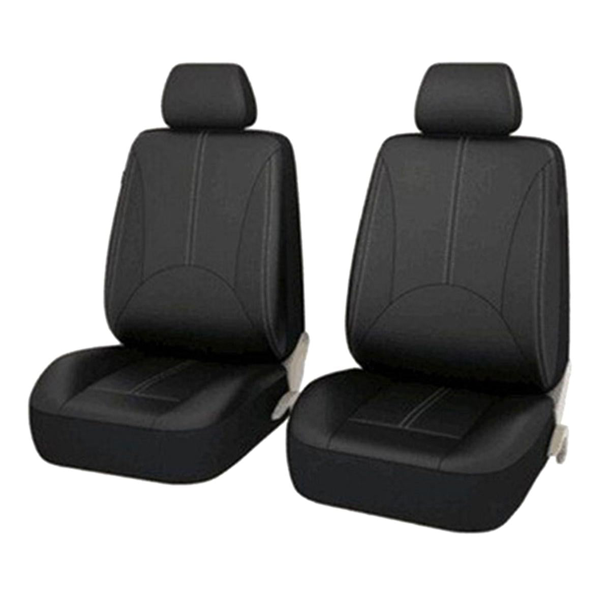 Set 11 huse scaun auto UNIVERSALE din piele ecologica NEGRU AG338E-2