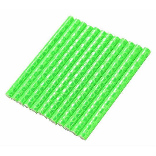 Set 12 ornamente din material reflectorizant pentru spite bicicleta, culoare verde-0